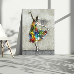 Πίνακας σε καμβά Μπαλαρίνα, Street art ballerina I
