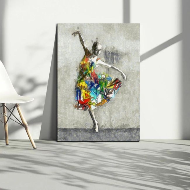 Canvas print Ballerina, Street art ballerina I