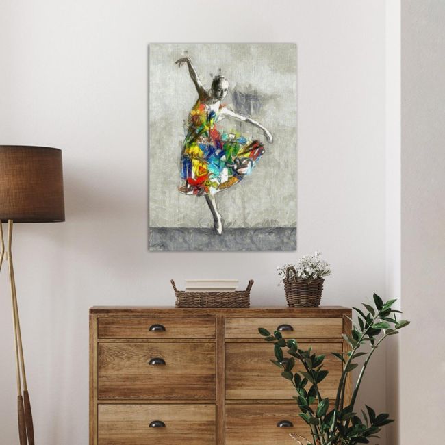 Canvas print Ballerina, Street art ballerina I