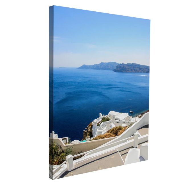 Πίνακας σε καμβά View of Fira town Santorini Greece