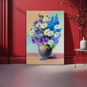 Πίνακας σε καμβά Still life, a bouquet of flowers III