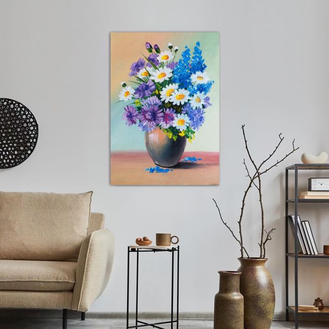 Πίνακας σε καμβά Still life, a bouquet of flowers III