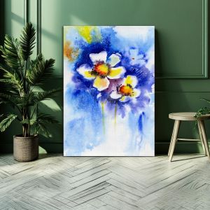 Canvas print White flowers