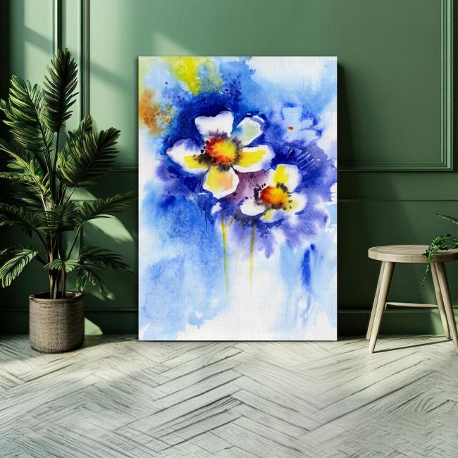 Canvas print White flowers