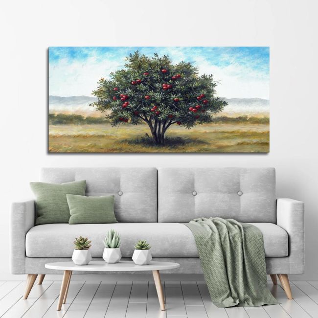 Canvas print Pomegranate, panoramic