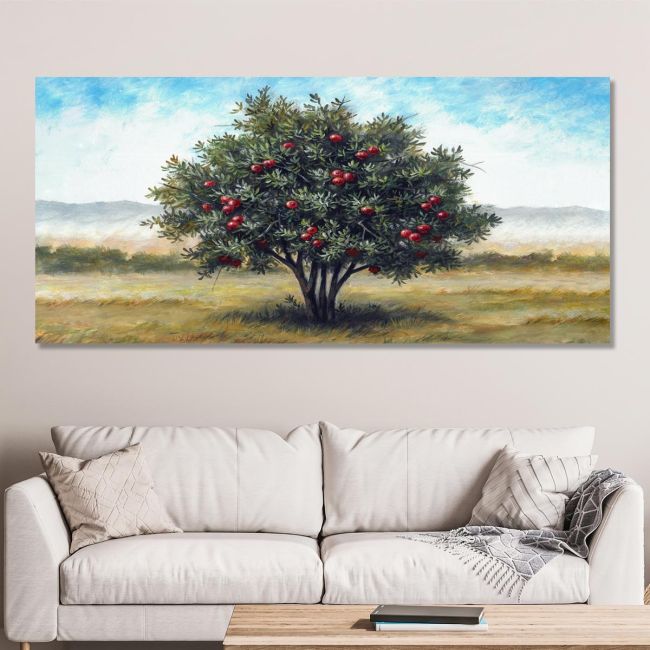 Canvas print Pomegranate, panoramic