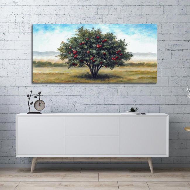 Canvas print Pomegranate, panoramic
