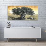 Canvas print Olive tree panoramic