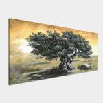 Canvas print Olive tree panoramic