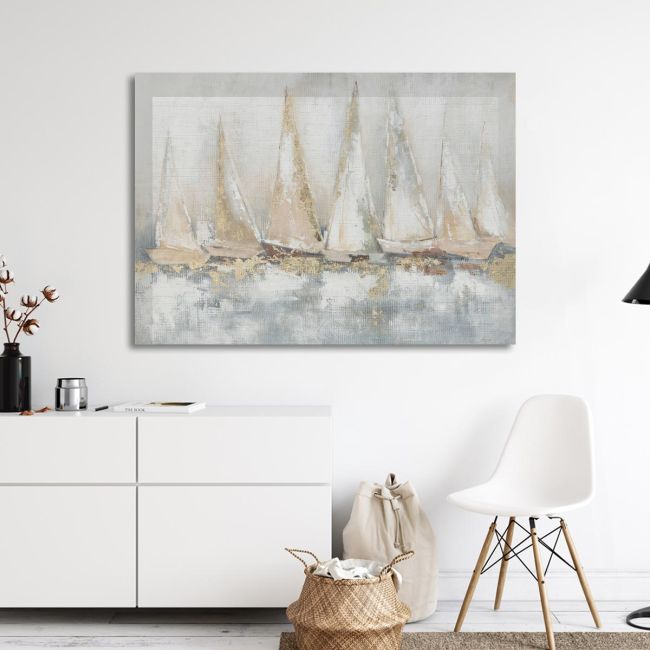 Πίνακας σε καμβά Sailing yachts, οριζόντιο