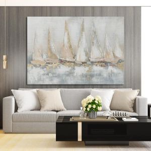 Πίνακας σε καμβά Sailing yachts, οριζόντιο
