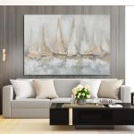 Canvas print Sailing yachts horizontal