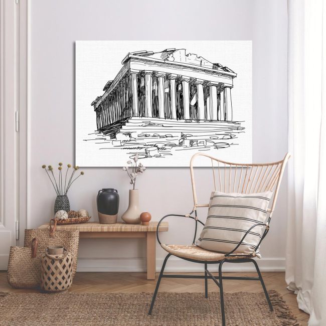 Canvas print Parthenon sketch