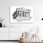 Canvas print Parthenon sketch