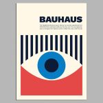 Αφίσα Έκθεσης Bauhaus, eye, αφίσα, κάδρο