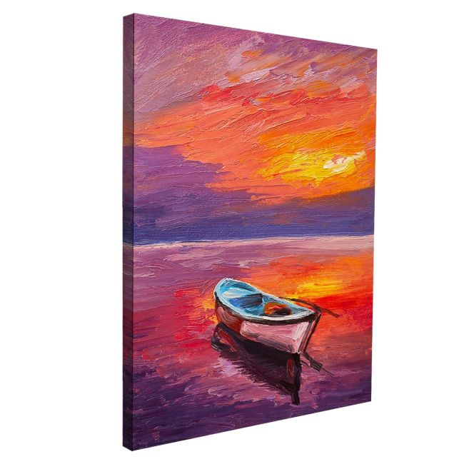 Canvas print Boat on the sea