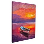 Canvas print Boat on the sea