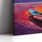 Πίνακας σε καμβά ψαρόβαρκα, Boat on the sea