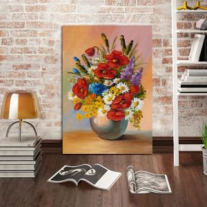 Canvas print Spring flowers in a vase