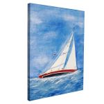 Πίνακας σε καμβά Ιστιοφόρο, Ηeeling sailboat