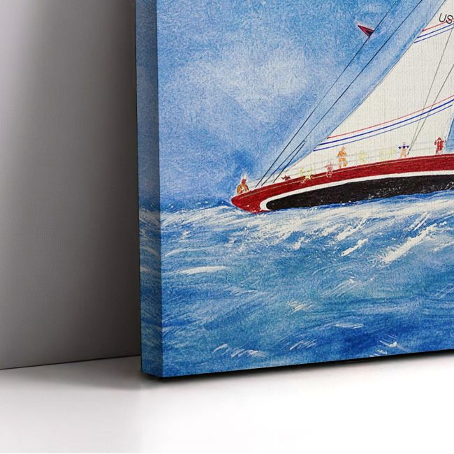 Πίνακας σε καμβά Ιστιοφόρο, Ηeeling sailboat