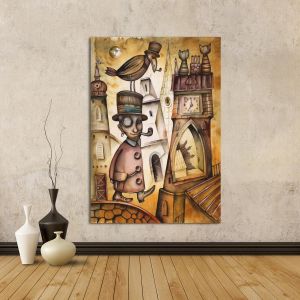 Πίνακας σε καμβά Abstract Victorian man