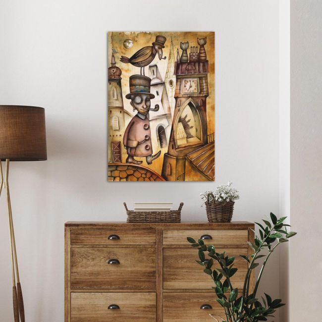 Canvas print Abstract victorian man