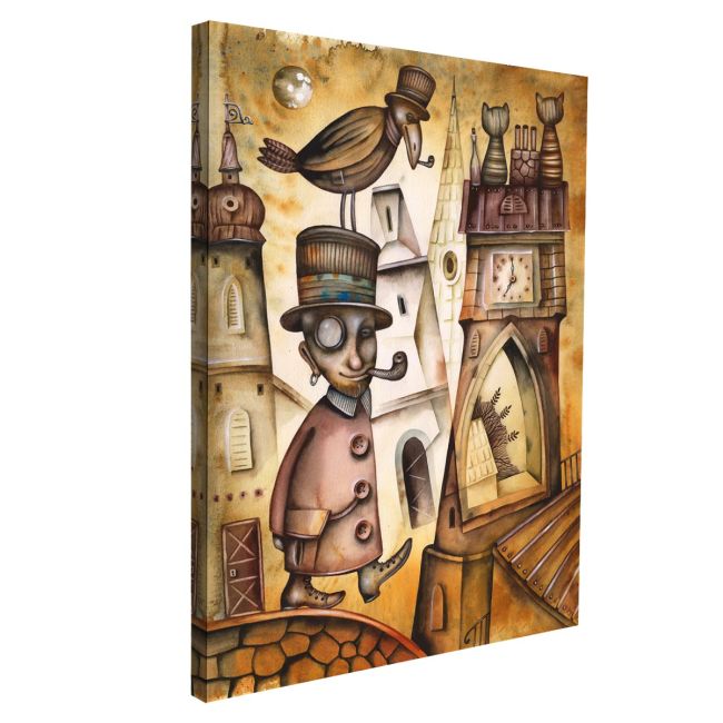 Canvas print Abstract victorian man