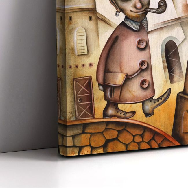 Canvas print Abstract victorian man