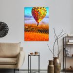 Canvas print Hot air balloon, Morning flight