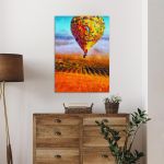 Canvas print Hot air balloon, Morning flight