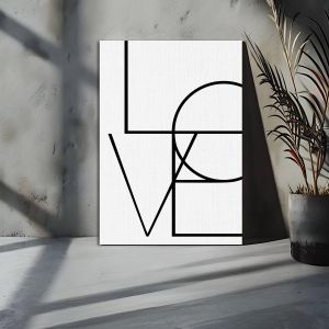 Πίνακας σε καμβά Love (vertical)