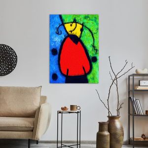The break of day reart(original by J. Miro) canvas print 2