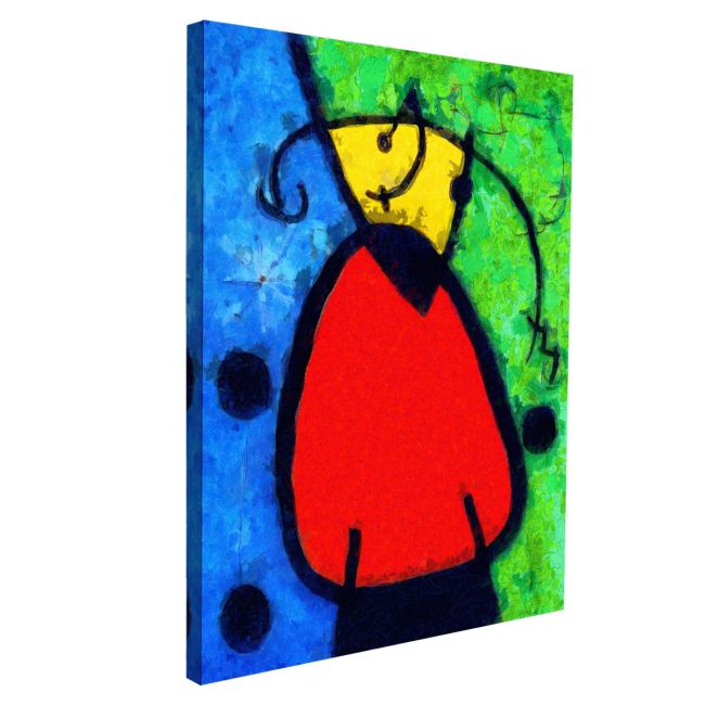 The break of day reart(original by J. Miro) canvas print