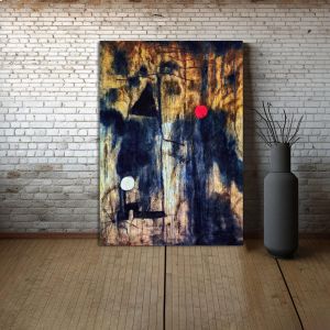 Πίνακας ζωγραφικής Birth of the world reart, (original by J. Miro) αντίγραφο σε καμβά