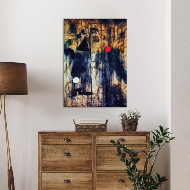 Πίνακας ζωγραφικής Birth of the world reart, (original by J. Miro) αντίγραφο σε καμβά