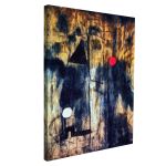 Canvas print Birth of the world reart (original by J. Miro)
