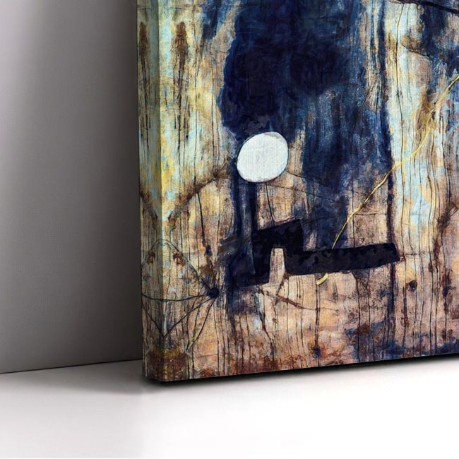 Canvas print Birth of the world reart (original by J. Miro)