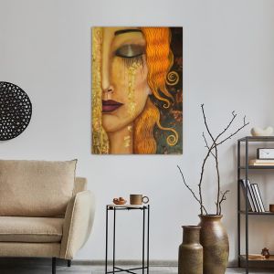 Canvas print Freya's tears reart (original Klimt G) 2