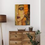 Πίνακας ζωγραφικής Freya's tears reart (original Klimt G)