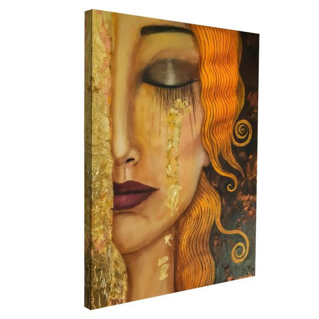 Πίνακας ζωγραφικής Freya's tears reart (original Klimt G)