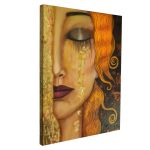 Canvas print Freya's tears reart (original Klimt G)