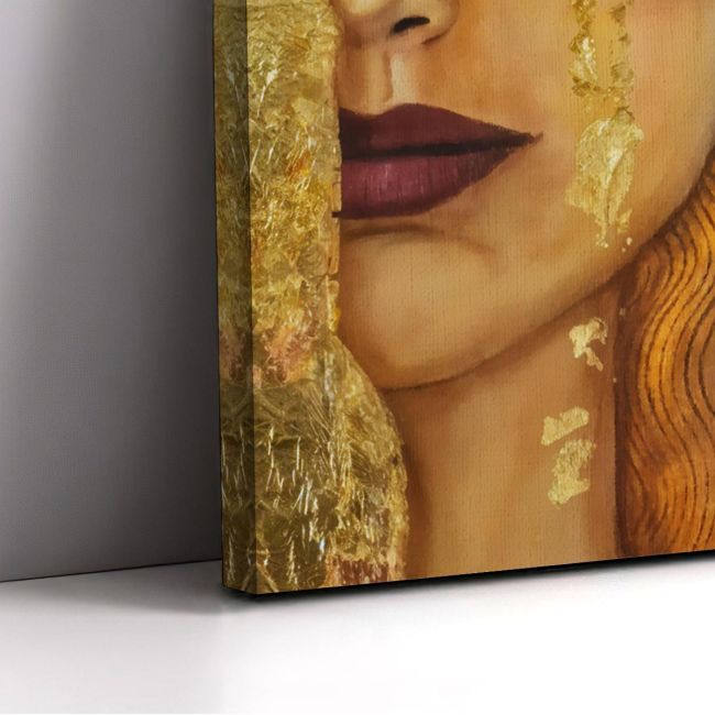 Canvas print Freya's tears reart (original Klimt G)