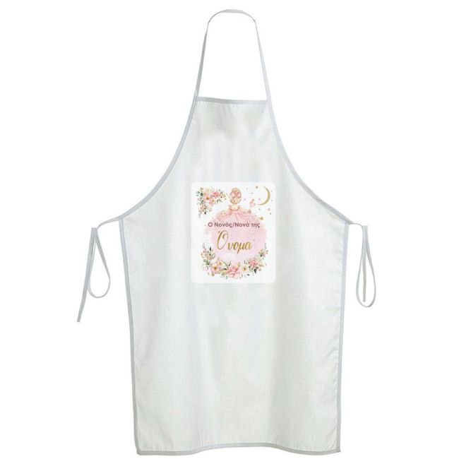 Godfather apron, Little girl, Moon, Stars