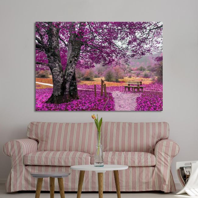 Canvas print Park, Purple dream