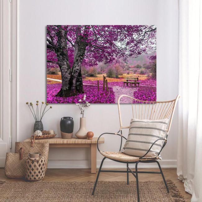 Canvas print Park, Purple dream