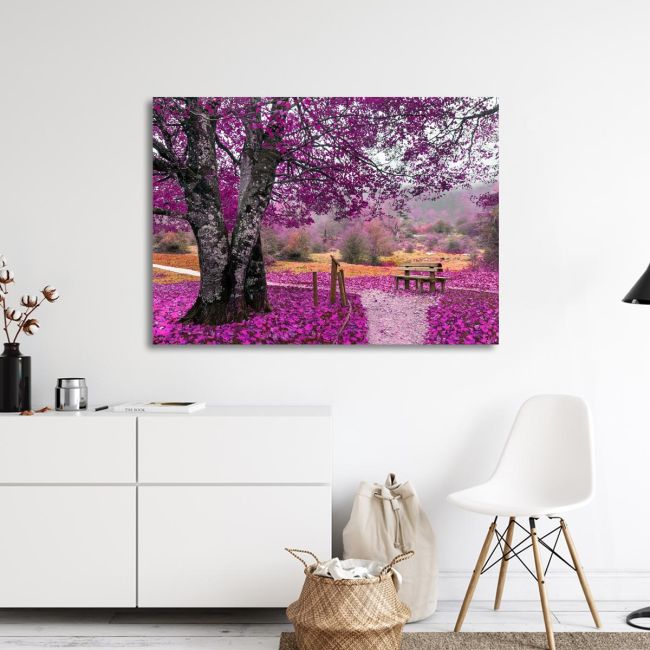 Canvas print Park, Purple dream