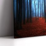 Canvas printAutumnal foggy forest I