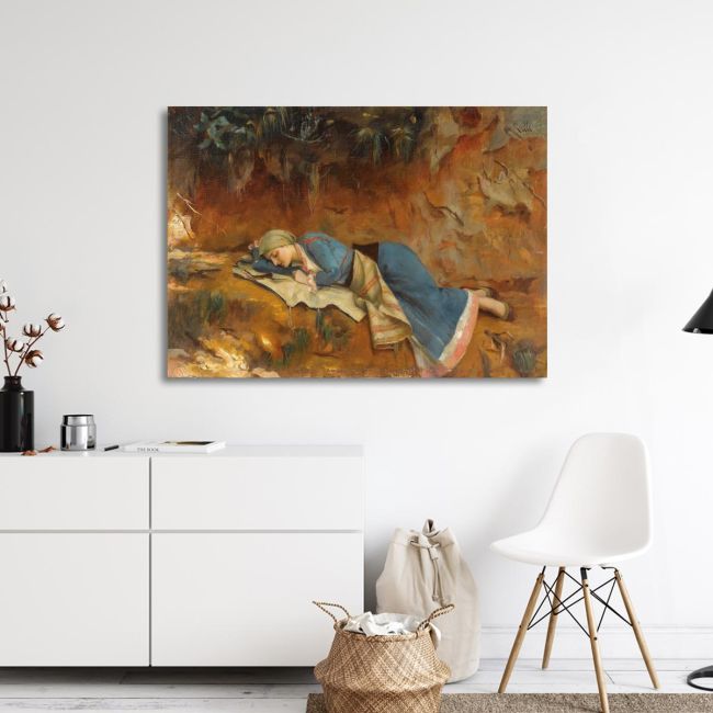 Canvas print Laying girl, Rallis