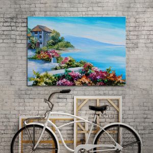 Πίνακας σε καμβά House near sea II